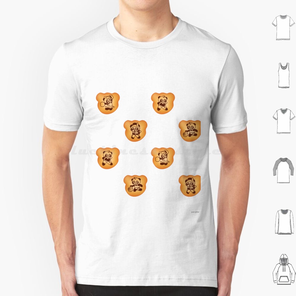 Chocolate Snack - Hello Panda Biscuits T Shirt 6xl