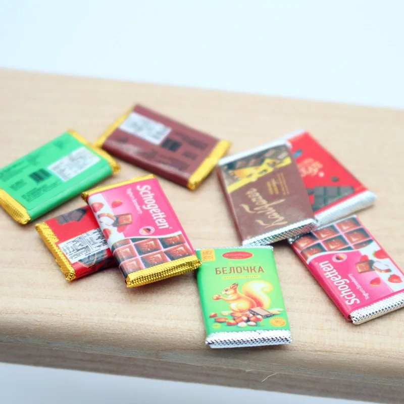 4Pcs Dollhouse Mini Chocolate  - Chocolate Snack review and price