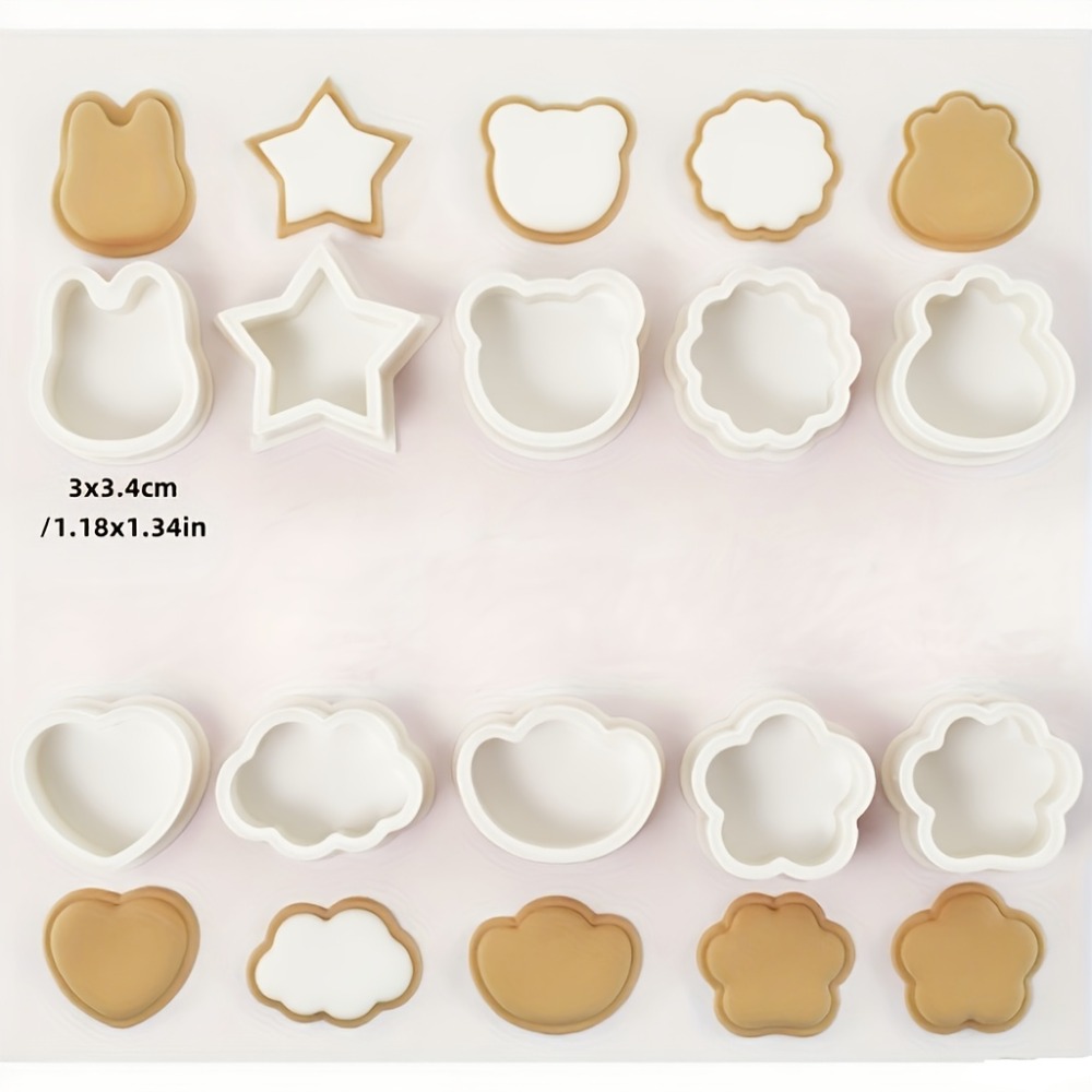 10Pcs Cookie Biscuit  Cutters  - Cookies Pack review and price